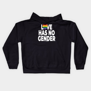 Love has no gender - human activist - LGBT / LGBTQI (126) Kids Hoodie